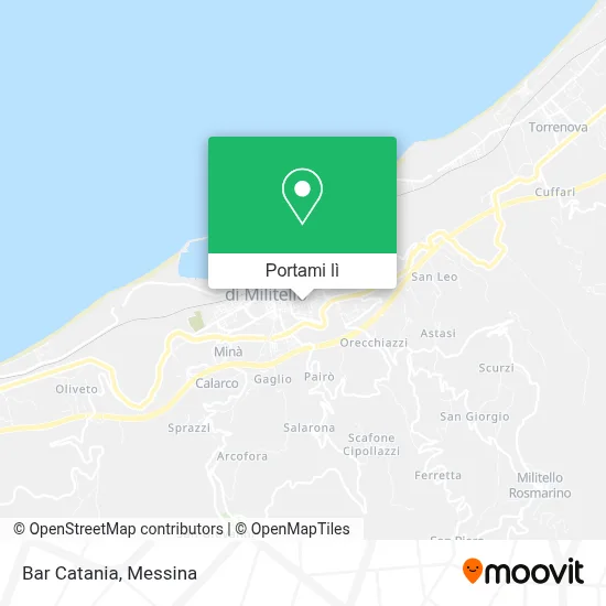 Mappa Bar Catania