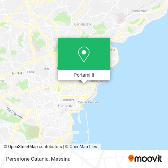 Mappa Persefone Catania