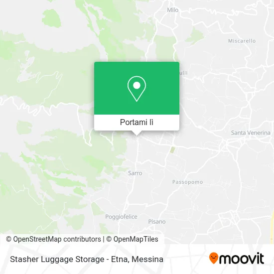 Mappa Stasher Luggage Storage - Etna