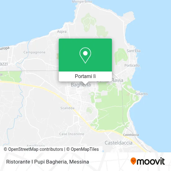 Mappa Ristorante I Pupi Bagheria