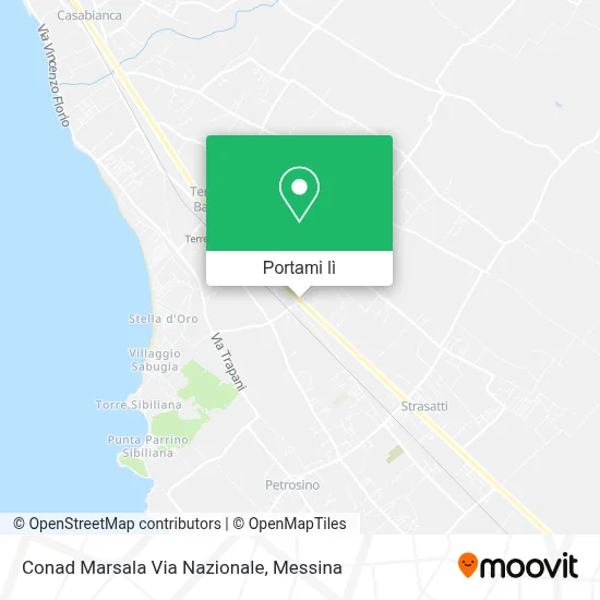 Mappa Conad Marsala Via Nazionale