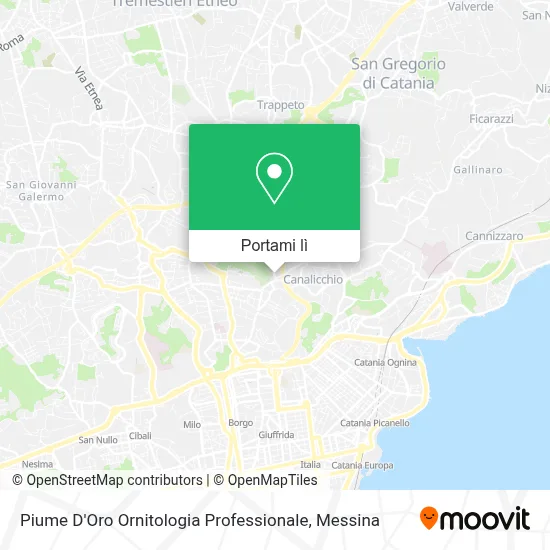 Mappa Piume D'Oro Ornitologia Professionale