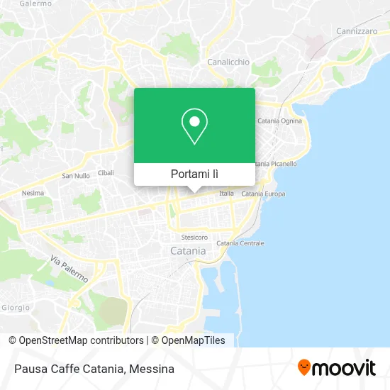 Mappa Pausa Caffe Catania