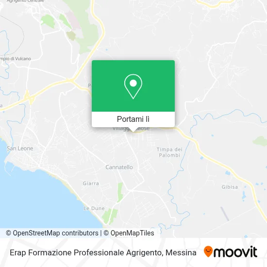 Mappa Erap  Formazione  Professionale Agrigento