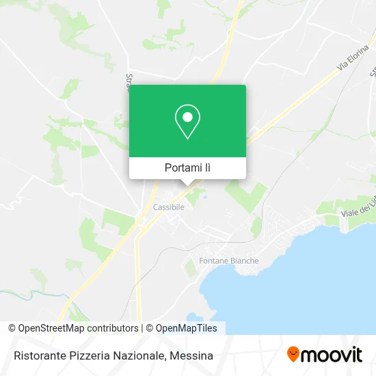 Mappa Ristorante Pizzeria Nazionale