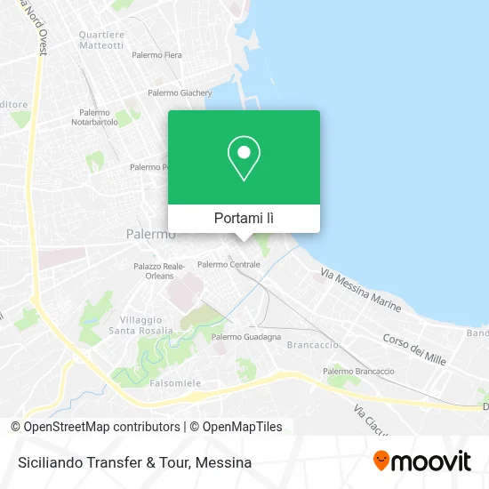 Mappa Siciliando Transfer & Tour