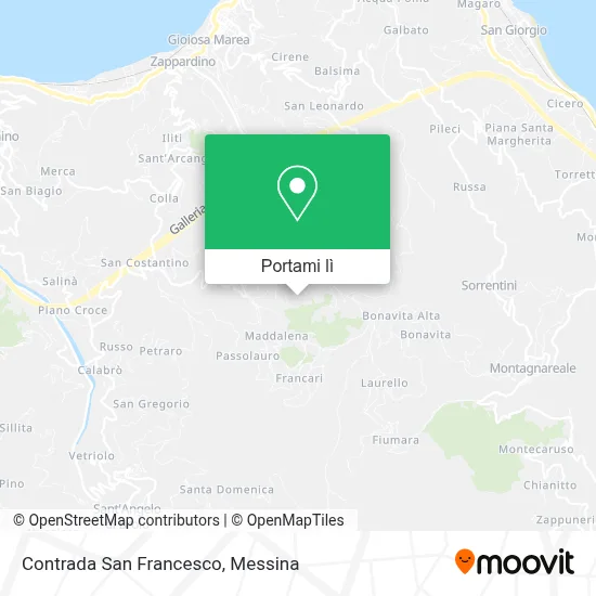 Mappa Contrada San Francesco