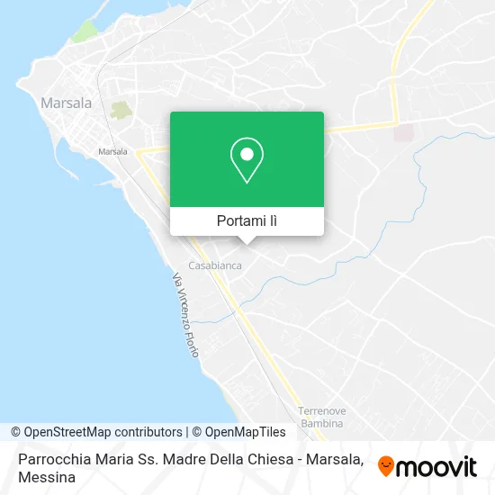 Mappa Parrocchia Maria Ss. Madre Della Chiesa - Marsala