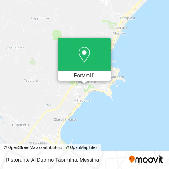 Mappa Ristorante Al Duomo Taormina