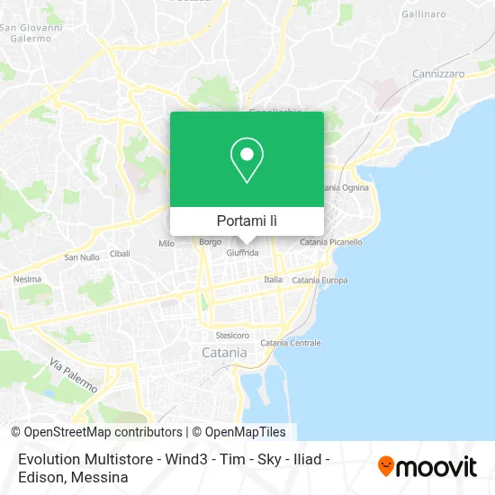 Mappa Evolution Multistore - Wind3 - Tim - Sky - Iliad - Edison