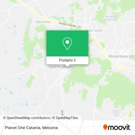 Mappa Planet One Catania