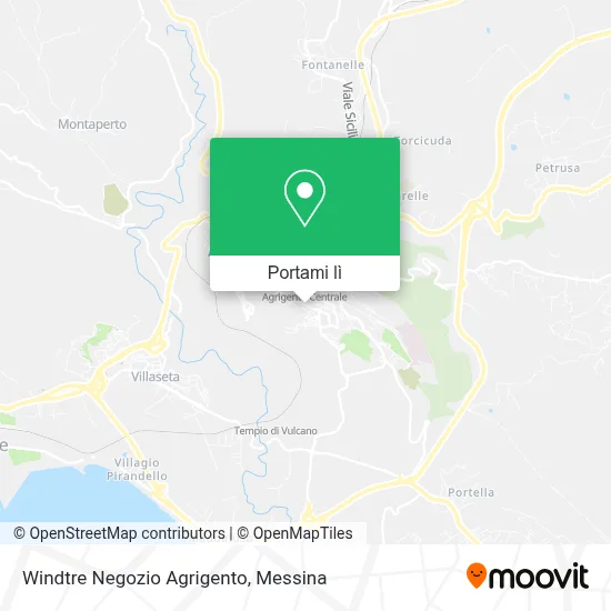 Mappa Windtre Negozio Agrigento