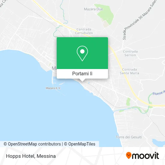 Mappa Hopps Hotel