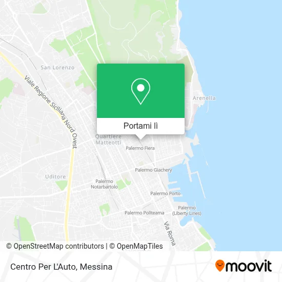 Mappa Centro Per L'Auto
