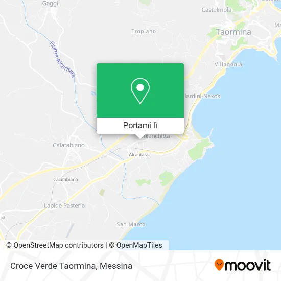 Mappa Croce Verde Taormina