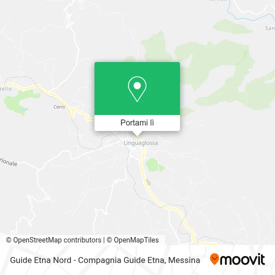 Mappa Guide Etna Nord -  Compagnia Guide Etna
