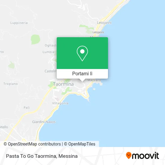 Mappa Pasta To Go Taormina