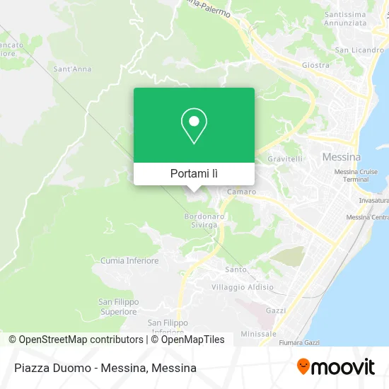 Mappa Piazza Duomo - Messina