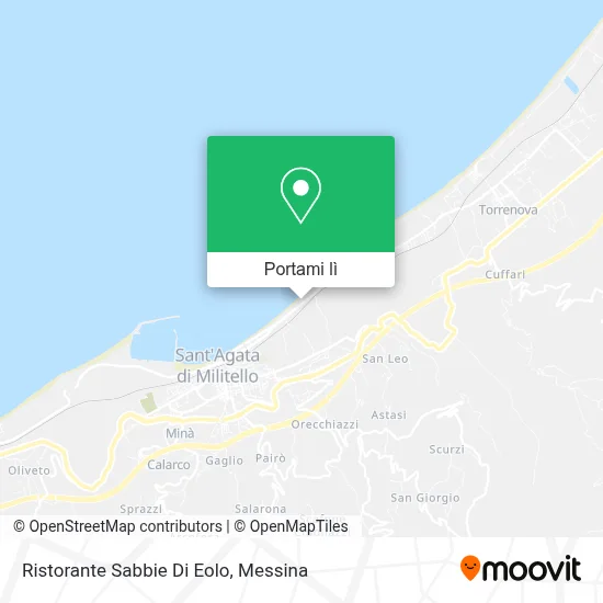 Mappa Ristorante Sabbie Di Eolo