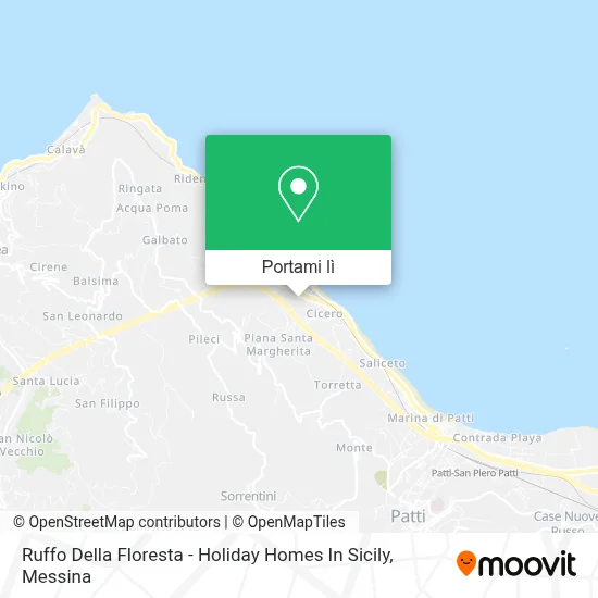 Mappa Ruffo Della Floresta - Holiday Homes In Sicily