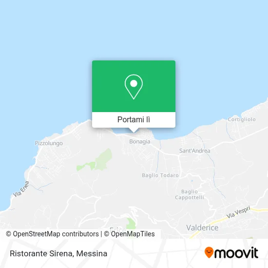 Mappa Ristorante Sirena
