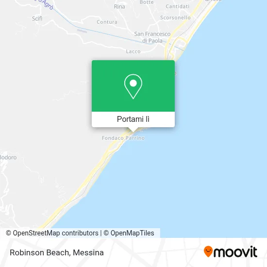 Mappa Robinson Beach