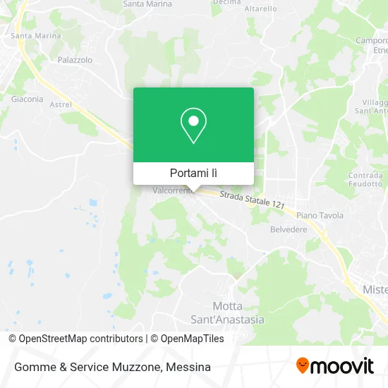 Mappa Gomme & Service Muzzone