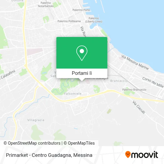 Mappa Primarket - Centro Guadagna