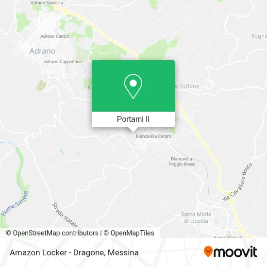Mappa Amazon Locker - Dragone