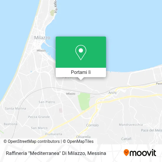 Mappa Raffineria "Mediterranea" Di Milazzo
