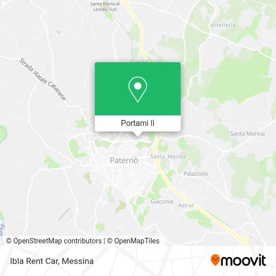 Mappa Ibla Rent Car