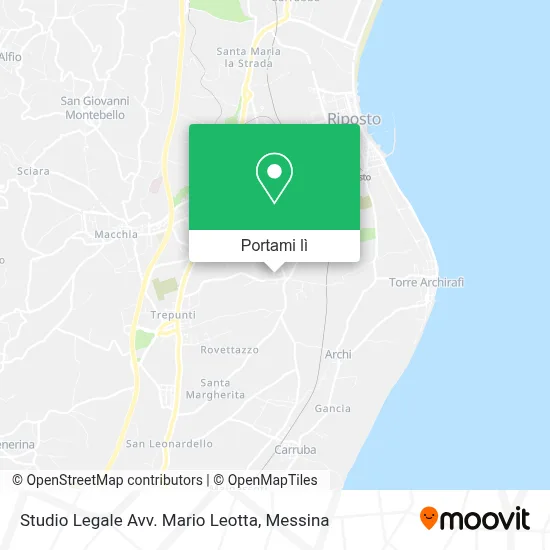 Mappa Studio Legale Avv. Mario Leotta