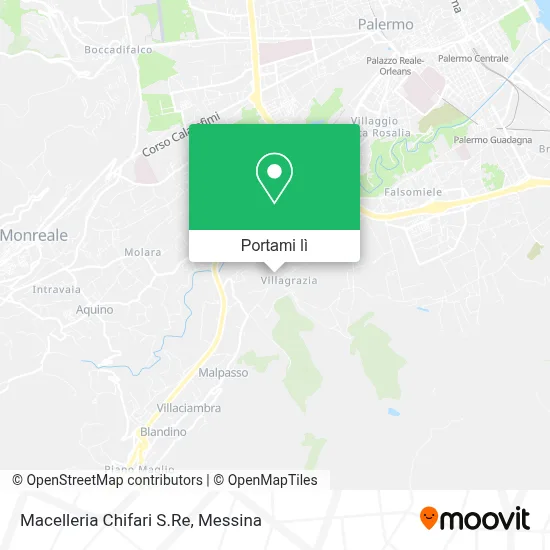Mappa Macelleria Chifari S.Re