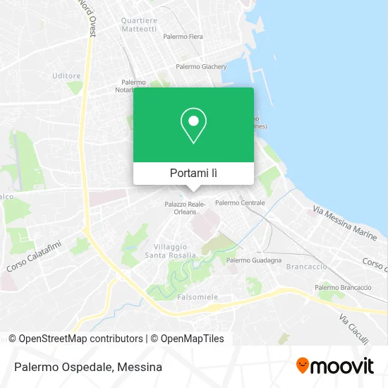Mappa Palermo Ospedale