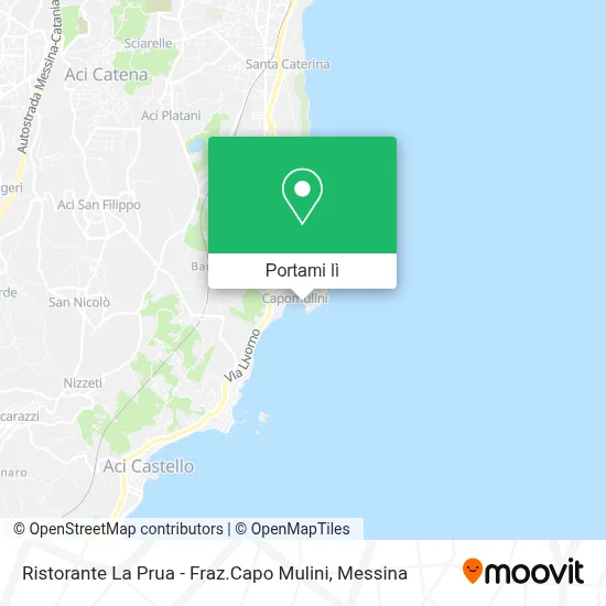Mappa Ristorante La Prua - Fraz.Capo Mulini