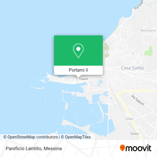 Mappa Panificio Lantillo