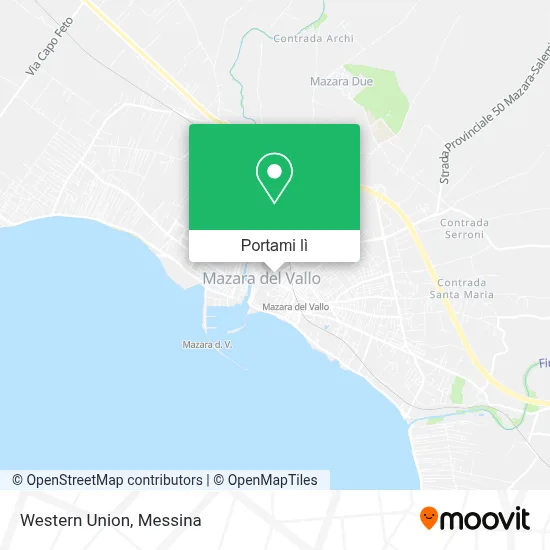 Mappa Western Union