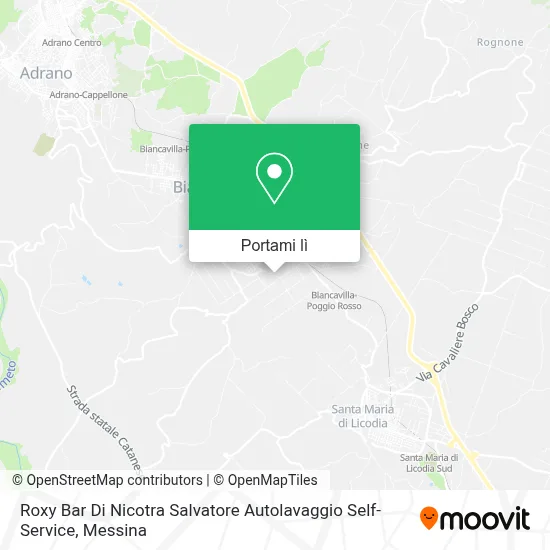 Mappa Roxy Bar Di Nicotra Salvatore Autolavaggio Self-Service