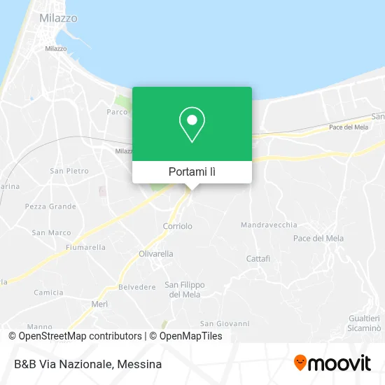 Mappa B&B Via Nazionale