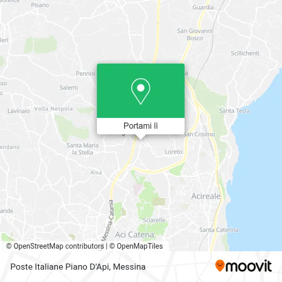 Mappa Poste Italiane Piano D'Api