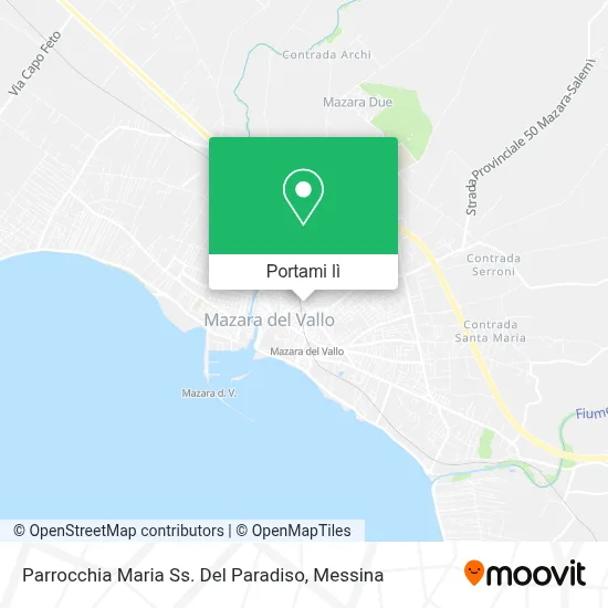 Mappa Parrocchia Maria Ss. Del Paradiso