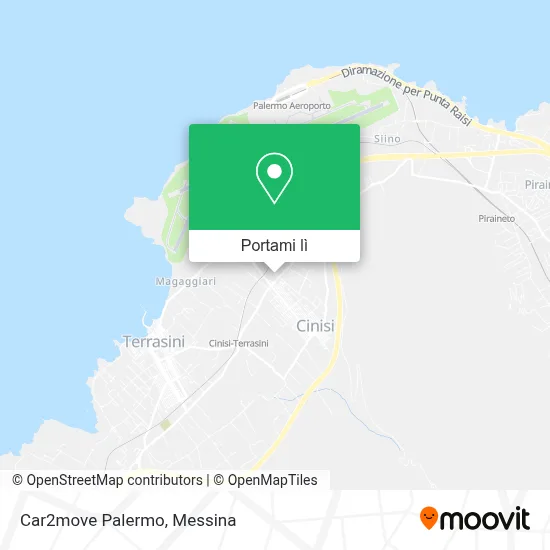 Mappa Car2move Palermo