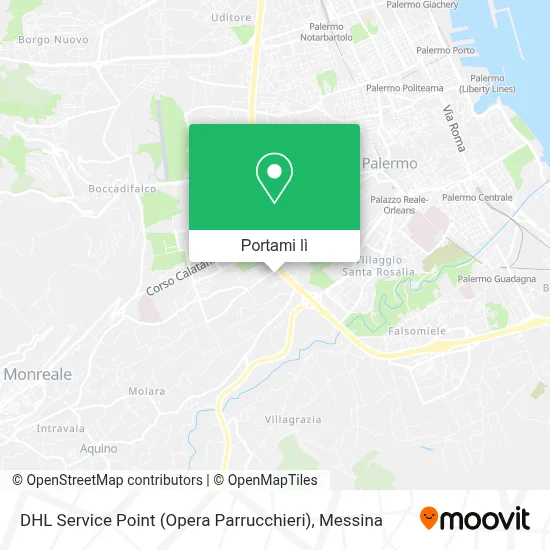 Mappa DHL Service Point (Opera Parrucchieri)
