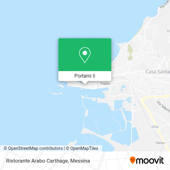 Mappa Ristorante Arabo Carthage