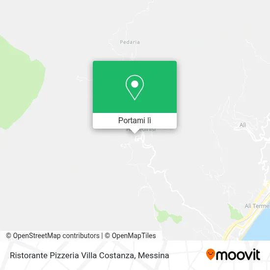 Mappa Ristorante Pizzeria Villa Costanza