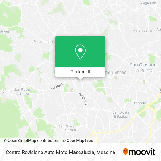 Mappa Centro Revisione Auto Moto Mascalucia