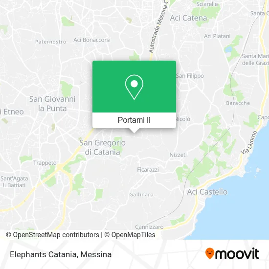 Mappa Elephants Catania