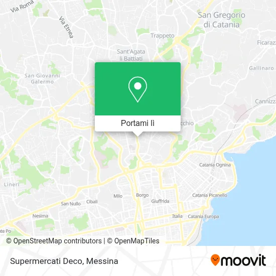 Mappa Supermercati Deco