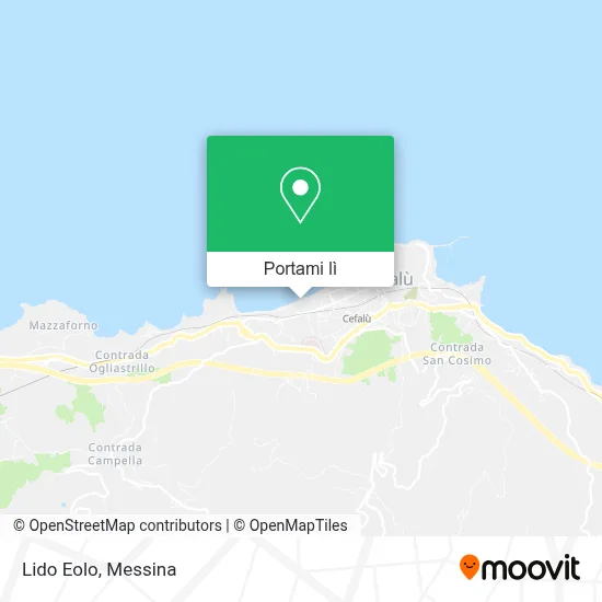 Mappa Lido Eolo