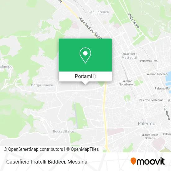 Mappa Caseificio Fratelli Biddeci
